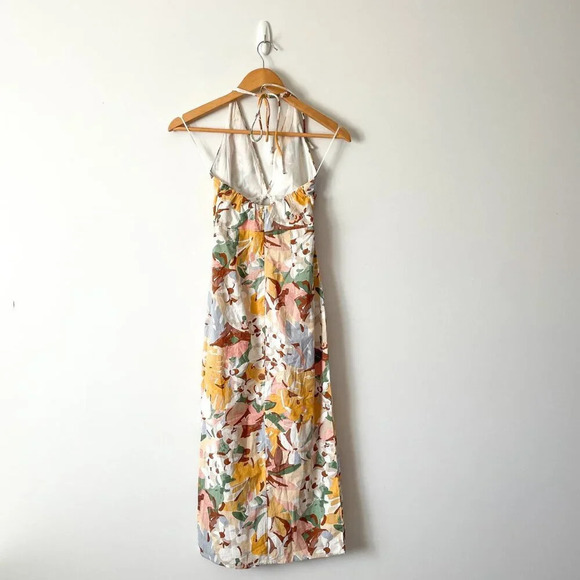 Abercrombie & Fitch Halter Keyhole Midi Dress Floral  Size XXS - Picture 6 of 8